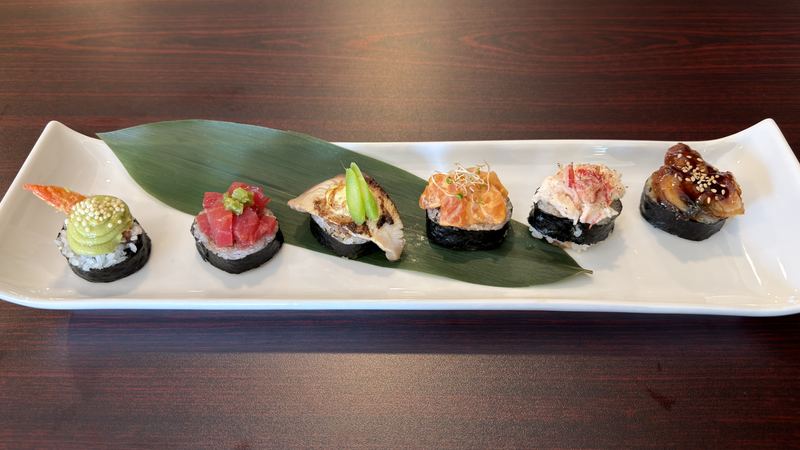 The Hilldale Roll from NARA's sushi bar